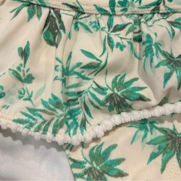 Janie & Jack PARROT PALM RUFFLE 2-PIECE SWIMSUIT - Picture 2 of 5